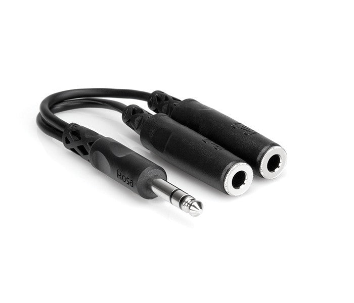 Hosa YPP-118 Y Cable 1/4 in TRS to Dual 1/4 in TRSF