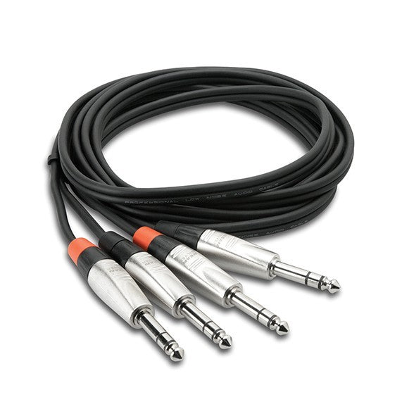 Hosa HSS-015X2 Pro Stereo Interconnect Cable 1/4" TRS to 1/4" TRS
