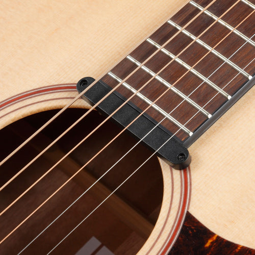 Detail view of Ibanez AAD100E Acoustic-Electric Guitar - Open Pore Natural showing Ibanez AP11 magnetic pickup