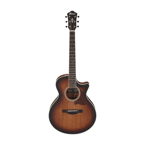 Ibanez AE240JR Acoustic Electric Guitar - Mahogany Sunburst, View 2