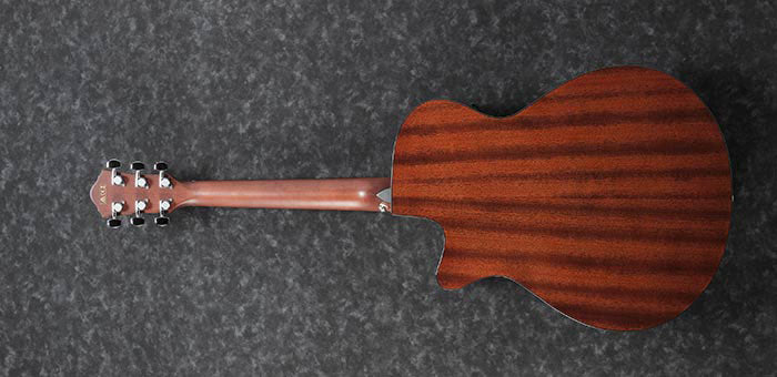 Rear view of Ibanez AEG70 Acoustic-Electric Guitar - Vintage Violin