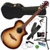 Ibanez AEWC300 AC/EL Guitar - Natural Brown Burst COMPLETE GUITAR BUNDLE