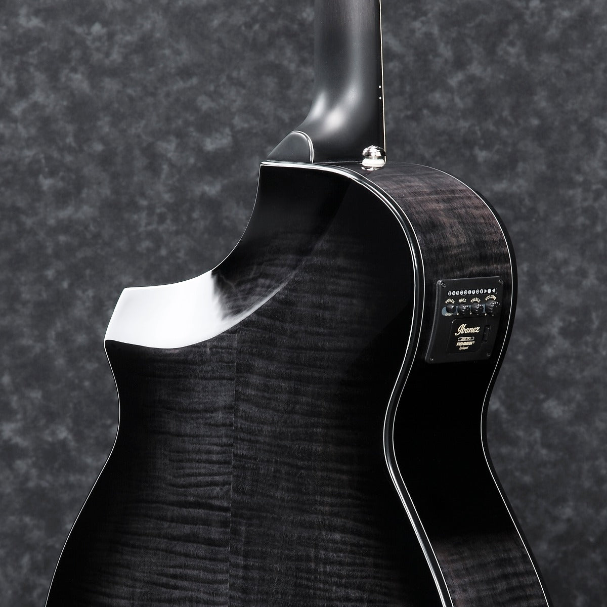 Ibanez AEWC400 AC/EL Guitar - Trans Black Burst