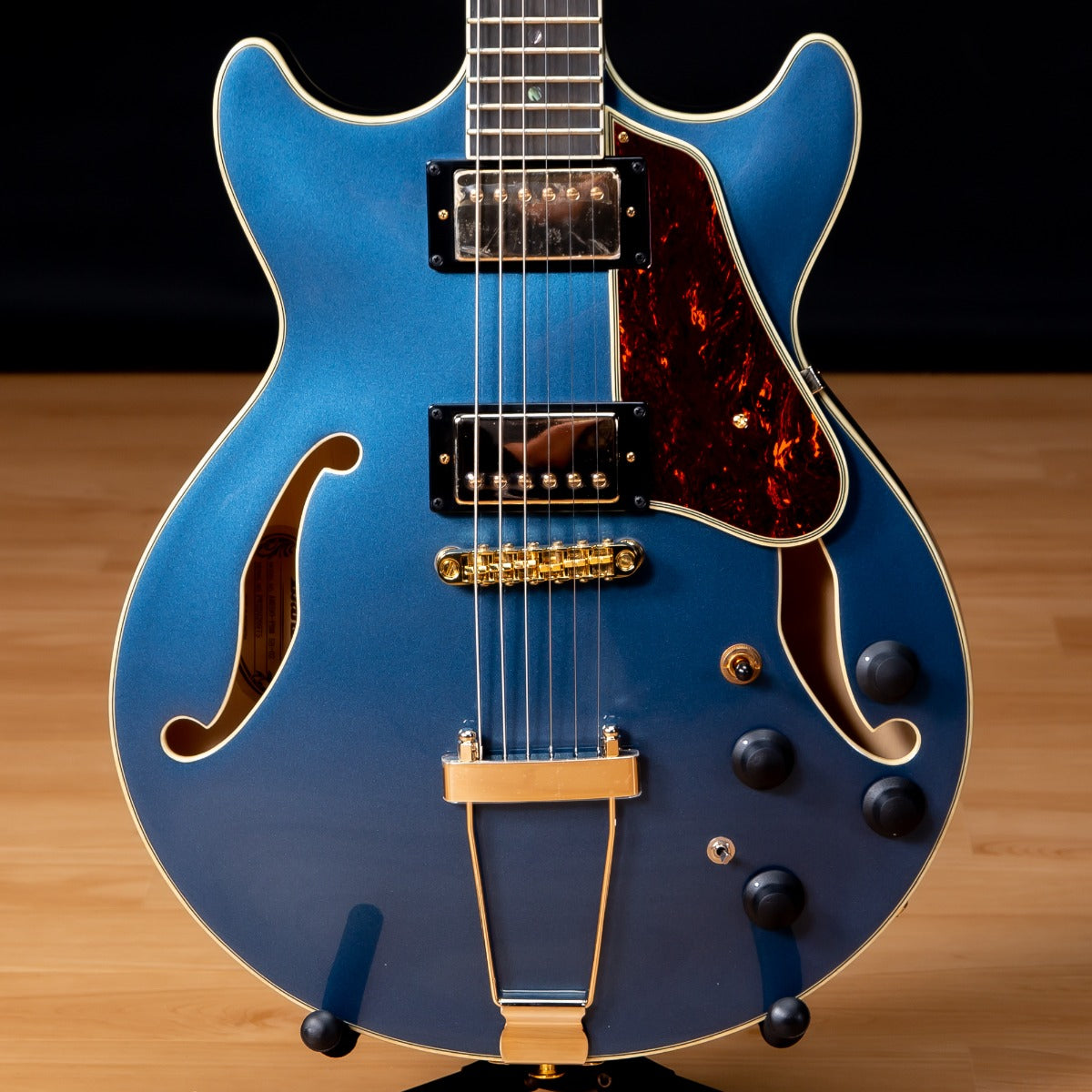 Ibanez AMH90 AM Artcore Expressionist Semi-Hollow Electric Guitar - Prussian Blue Metallic view 1