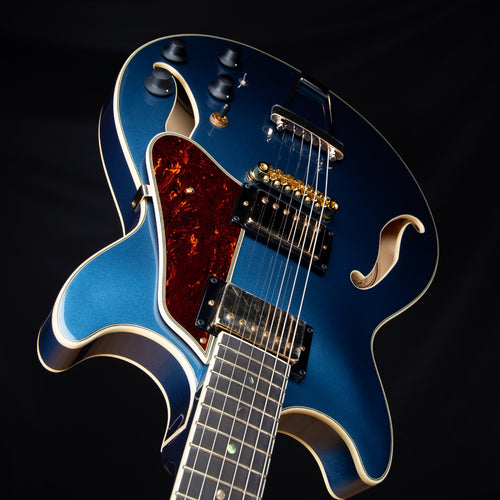 Ibanez AMH90 AM Artcore Expressionist Semi-Hollow Electric Guitar - Prussian Blue Metallic view 6