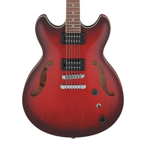 Ibanez AS53 Artcore Semi-Hollow Guitar - Sunburst Red Flat, View 1