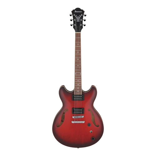 Ibanez AS53 Artcore Semi-Hollow Guitar - Sunburst Red Flat, View 2