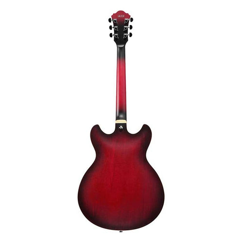 Ibanez AS53 Artcore Semi-Hollow Guitar - Sunburst Red Flat, View 4