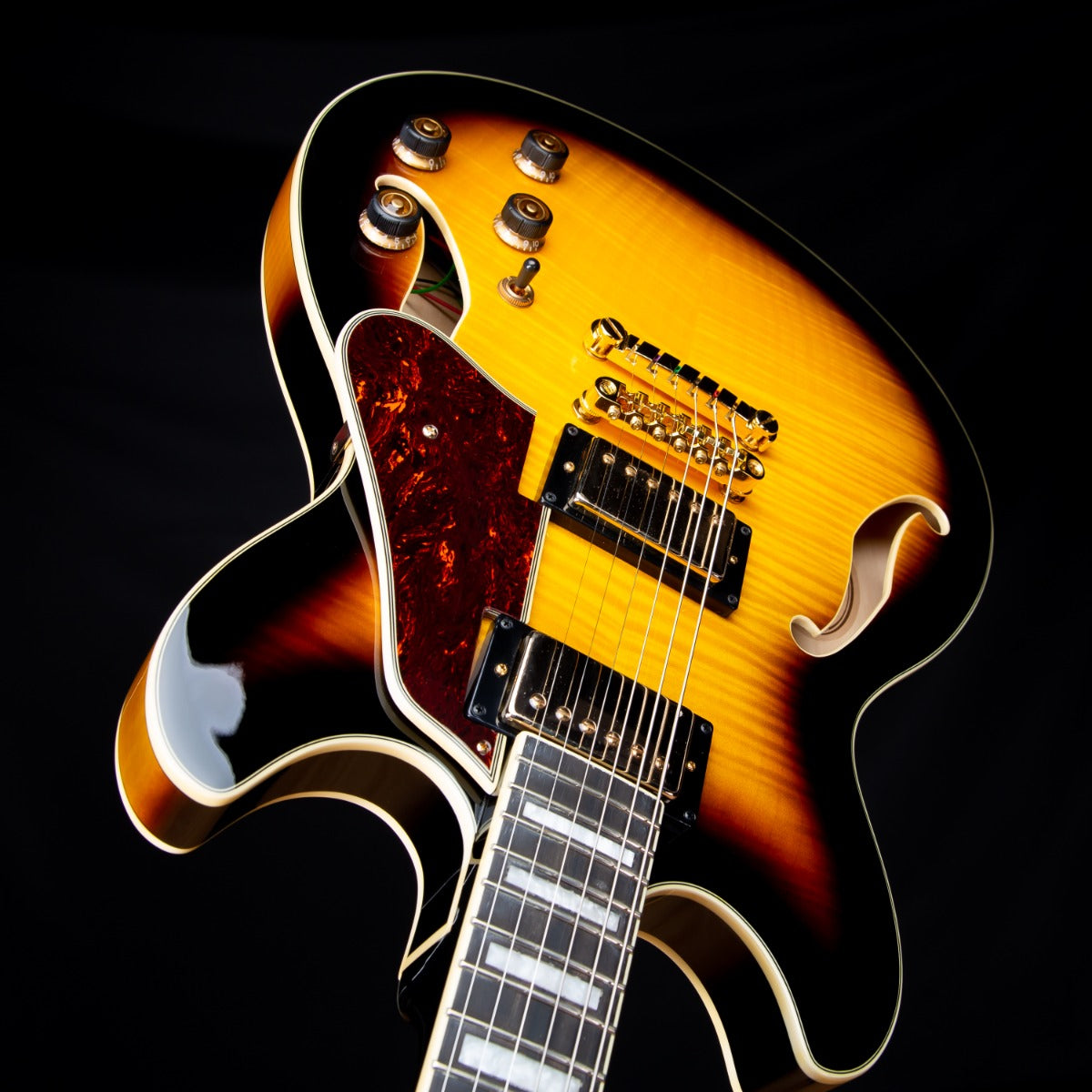 Ibanez AS93FM Artcore Expressionist Electric Guitar - Antique Yellow Sunburst  view 6