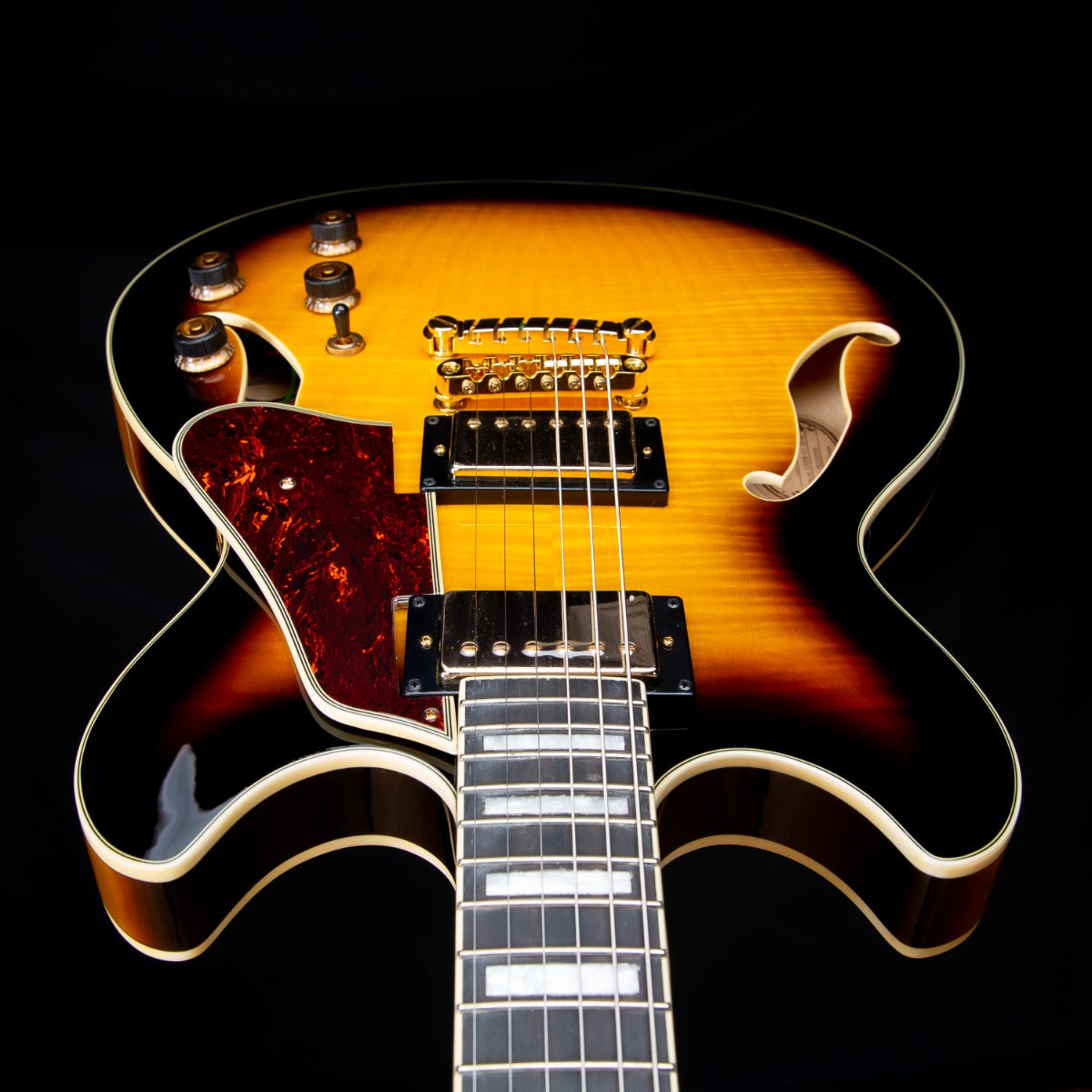 Ibanez AS93FM Artcore Expressionist Electric Guitar - Antique Yellow Sunburst  view 7