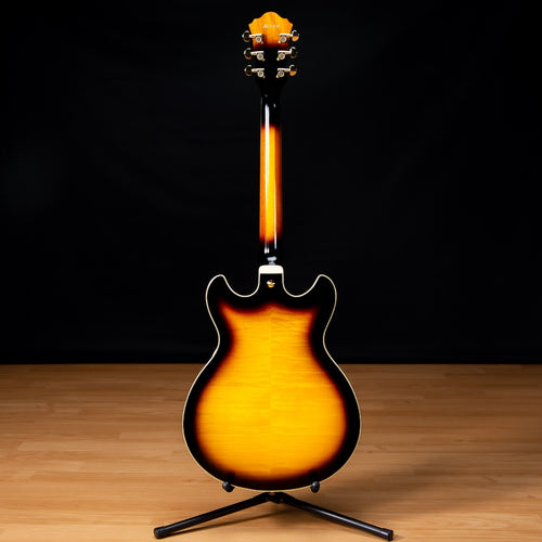 Ibanez AS93FM Artcore Expressionist Electric Guitar - Antique Yellow Sunburst view 12