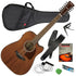 Ibanez AW5412CE 12-String AC/EL Guitar - Open Pore GUITAR ESSENTIALS BUNDLE