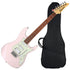 Collage image of the Ibanez AZES40PPK AZE - Pastel Pink PERFORMER PAK