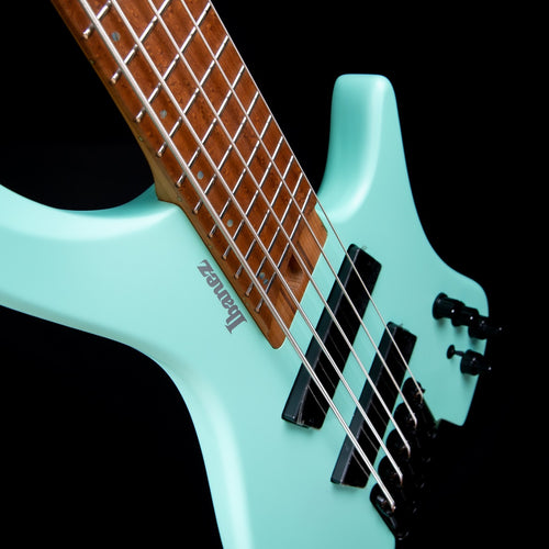 Ibanez EHB1005MS Ergonomic Headless 5-String Bass Guitar - Sea Foam Green Matte view 5