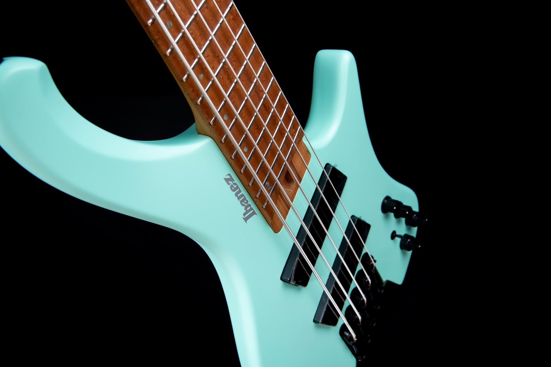 Ibanez EHB1005MS Ergonomic Headless 5-String Bass Guitar - Sea Foam Green Matte view 5