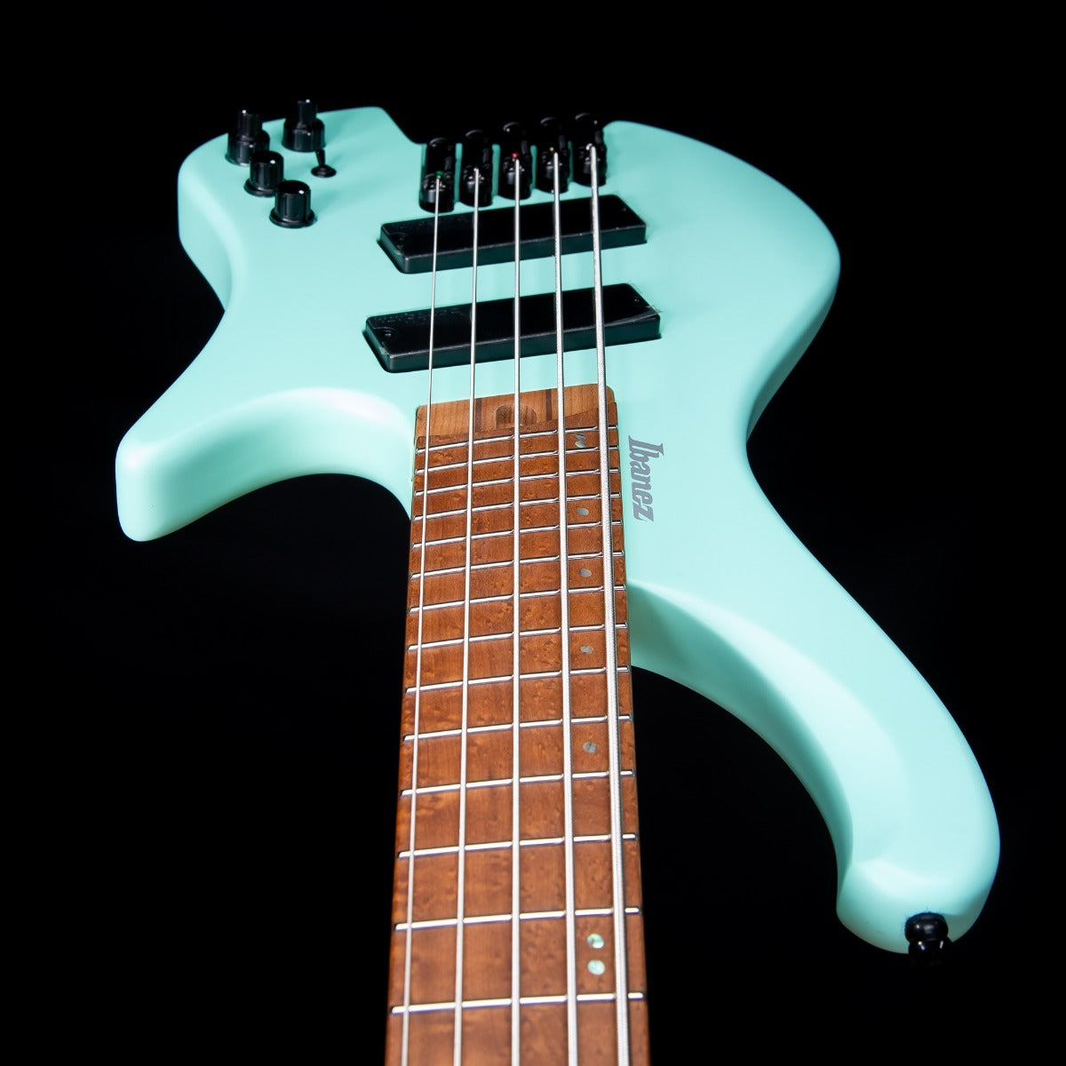 Ibanez EHB1005MS Ergonomic Headless 5-String Bass Guitar - Sea Foam Green Matte view 7