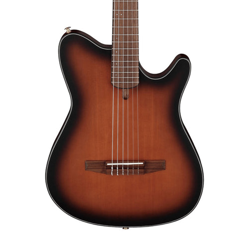 Ibanez FRH10NBSF FRH Nylon Acoustic-Electric Classical Guitar - Brown Sunburst Flat, View 1
