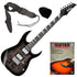 Collage image of the Ibanez GRG220PA1 Electric Guitar - Transparent Brown Black Burst BONUS PAK