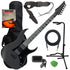 Collage image of the Ibanez GRGR131EX GIO Electric Guitar - Black Flat GUITAR ESSENTIALS BUNDLE