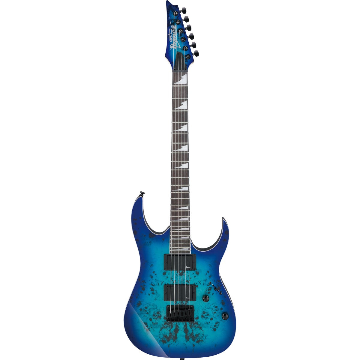 Top view of Ibanez GRGR221PA GIO Electric Guitar - Aqua Burst