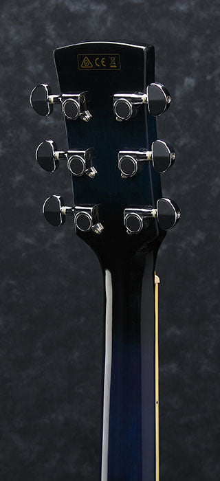 Ibanez PF15ECE Acoustic-Electric Guitar - Transparent Blue Sunburst