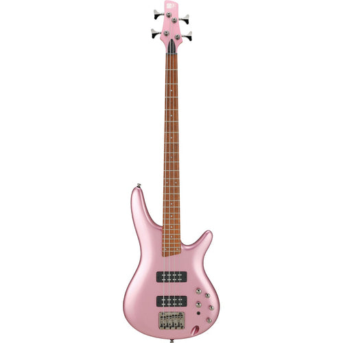 Top view of Ibanez SR300E Bass Guitar - Pink Gold Metallic