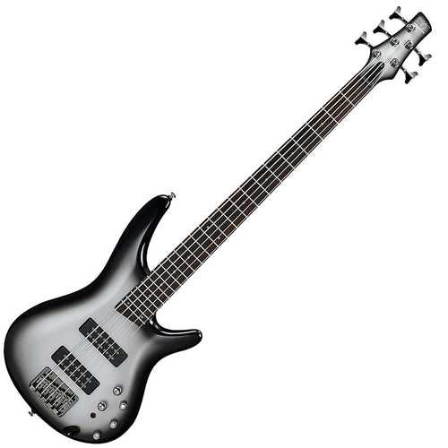 Ibanez SR305E 5-string Bass Guitar - Metallic Silver Sunburst