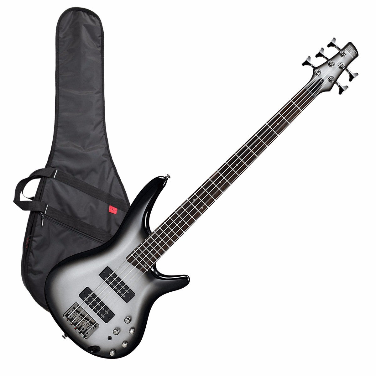 Ibanez SR305E 5-String Bass Guitar - Silver Sunburst PERFORMER PAK