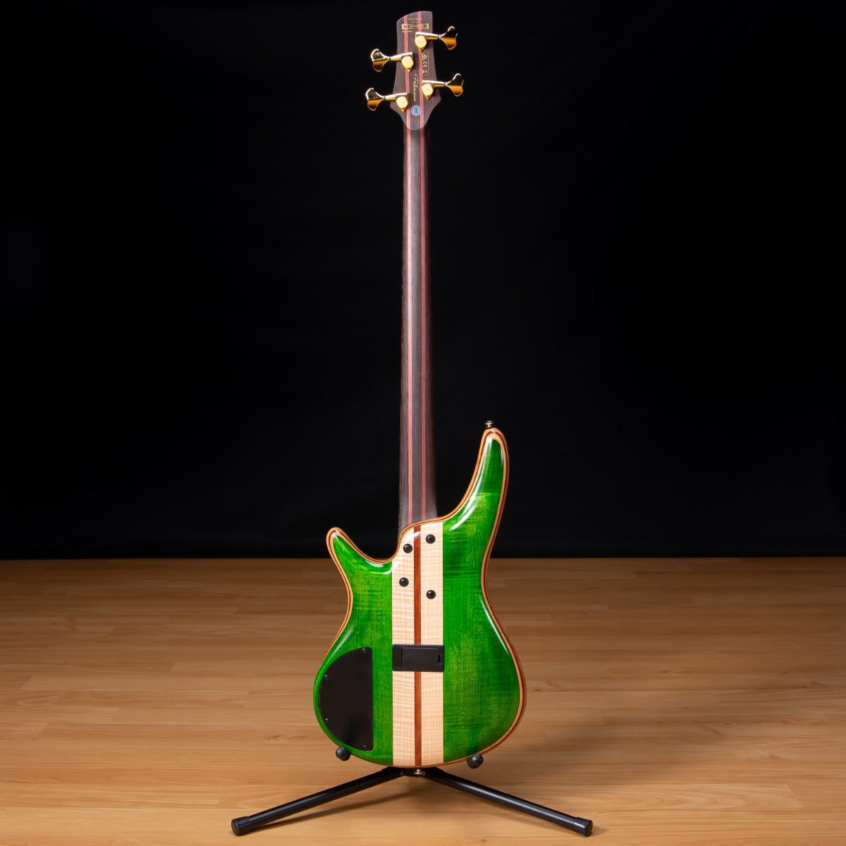 Ibanez SR4FMDX SR Premium Bass Guitar - Emerald Green Low Gloss view 13