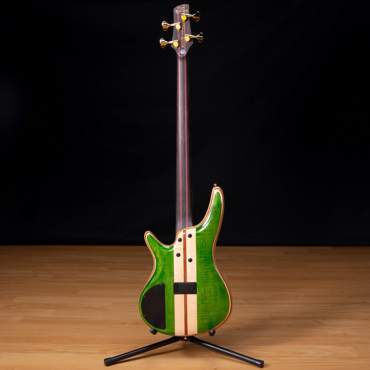 Ibanez SR4FMDX SR Premium Bass Guitar - Emerald Green Low Gloss view 12