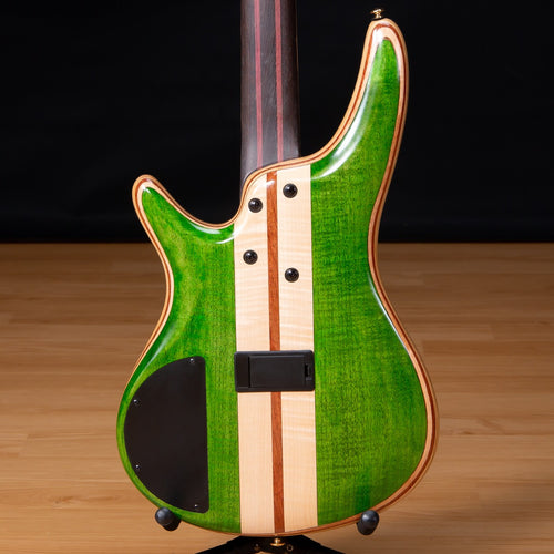 Ibanez SR4FMDX SR Premium Bass Guitar - Emerald Green Low Gloss view 3