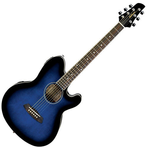 Ibanez Talman TCY10E Acoustic-Electric Guitar - Transparent Blue Sunburst