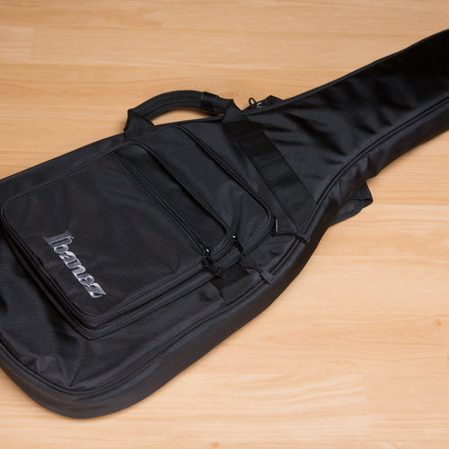 Included guitar bag for the Ibanez SR4FMDX SR Premium Bass Guitar - Emerald Green Low Gloss view 1