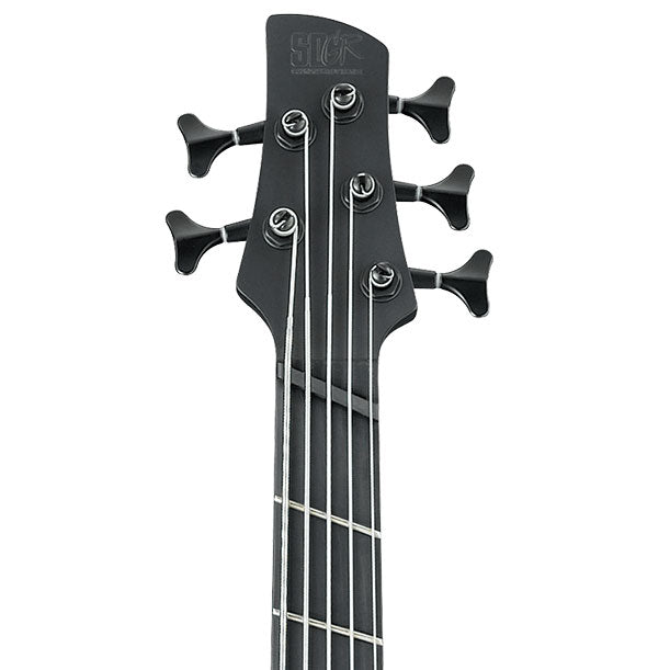 Ibanez SRMS625EX 5-String Bass - Black Flat view 2