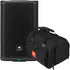 Collage of everything included with the JBL PRX908 8" Powered Speaker CARRY BAG KIT