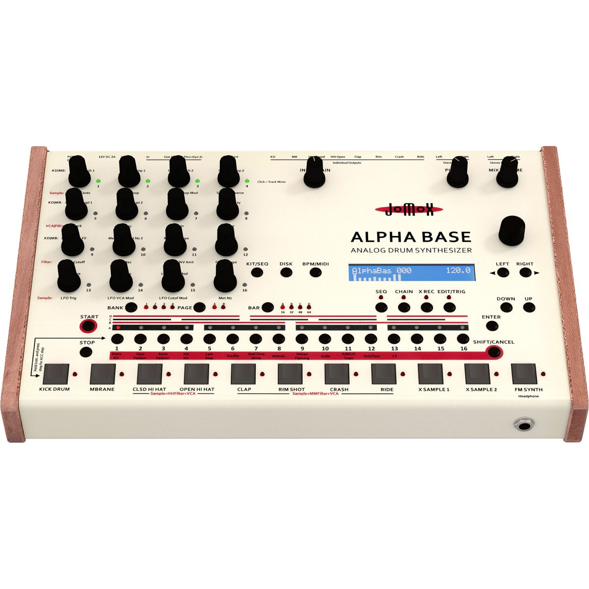 JoMoX Alpha Base Analog Drum Synthesizer View 3