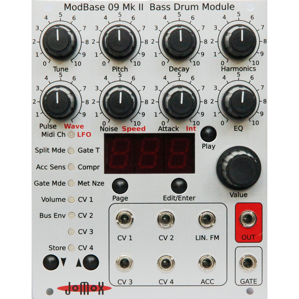DTM・DAW JOMOX ModBase09 mk2 JoMoX ModBase 09 MkII Eurorack Bass Drum Module COLOR CABLE KIT