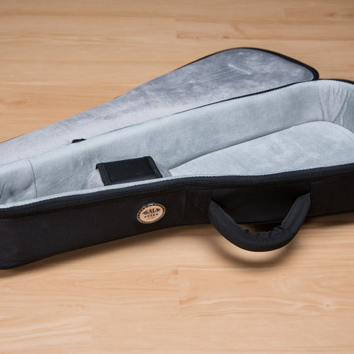 Included guitar soft case for the Kala All Solid Curly Mango Metropolitan Tenor Cutaway Ukulele view 2