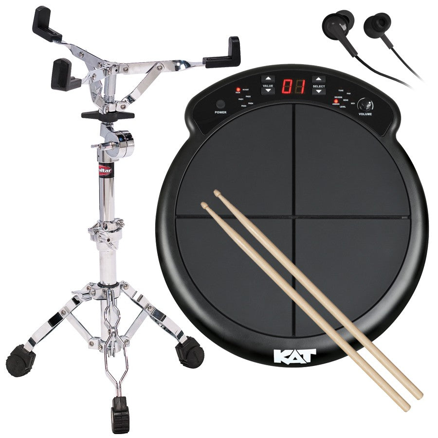 KAT Percussion KTMP1 Electronic Drum & Pad Sound Module DRUM ESSENTIALS BUNDLE