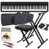 Kawai ES120 Portable Digital Piano - Black and included bundle accessories