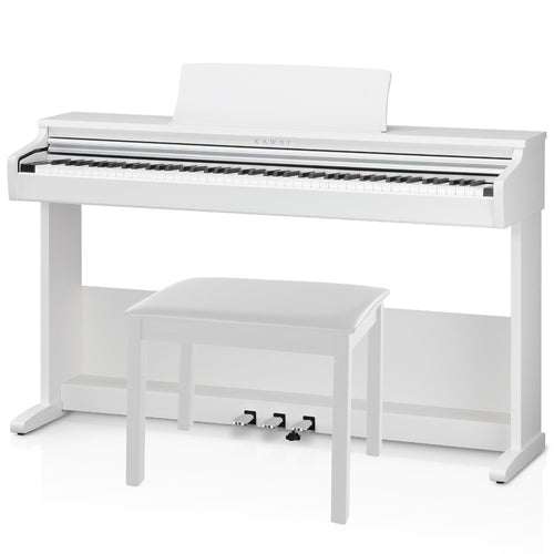 Image of Kawai KDP75 Digital Piano - White with bench