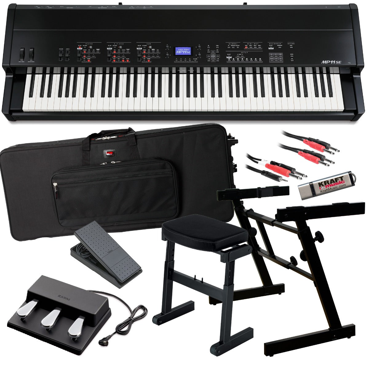 Kawai MP11SE Stage Piano STAGE ESSENTIALS BUNDLE