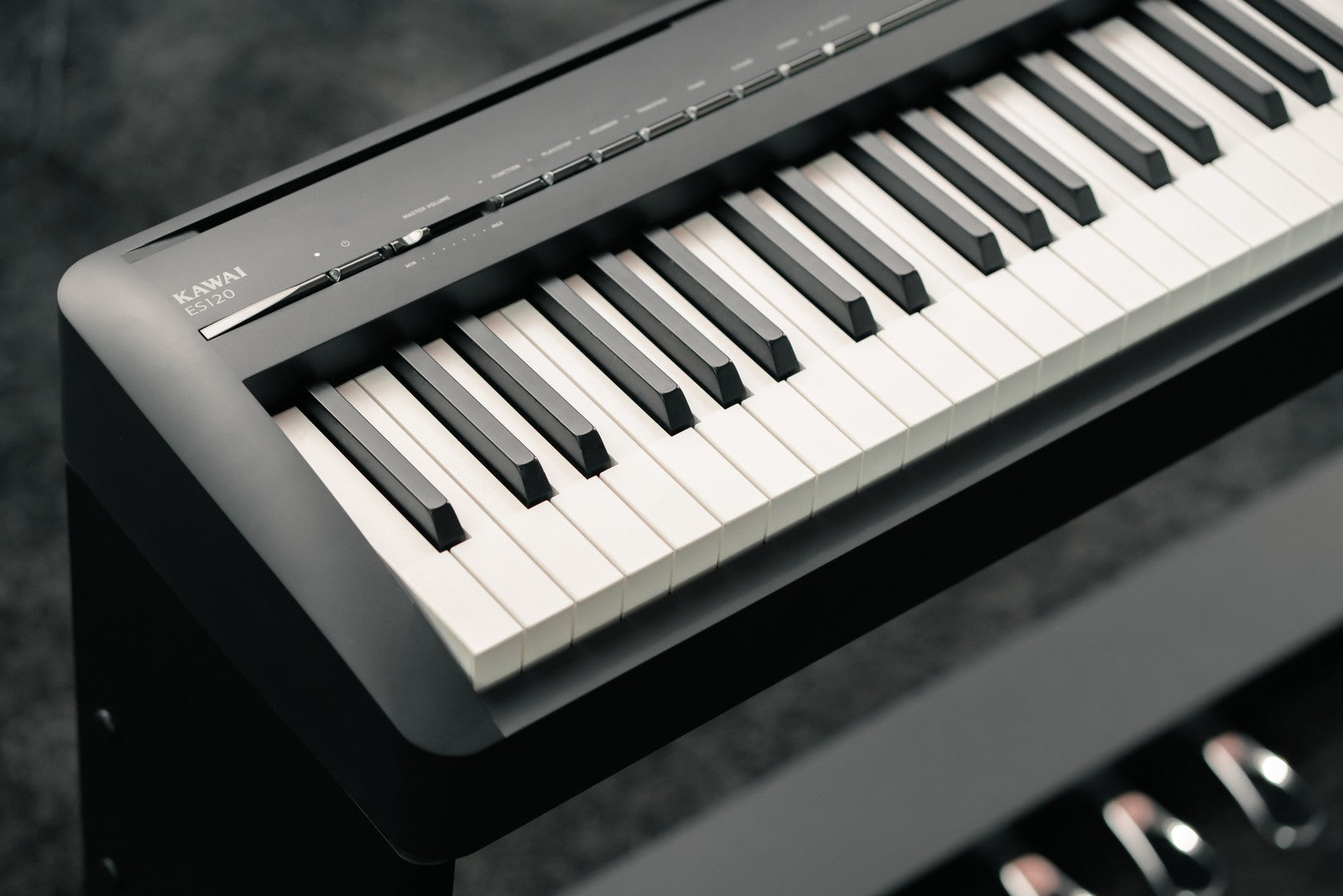 Kawai ES120 Portable Digital Piano - Black STAGE ESSENTIALS BUNDLE 