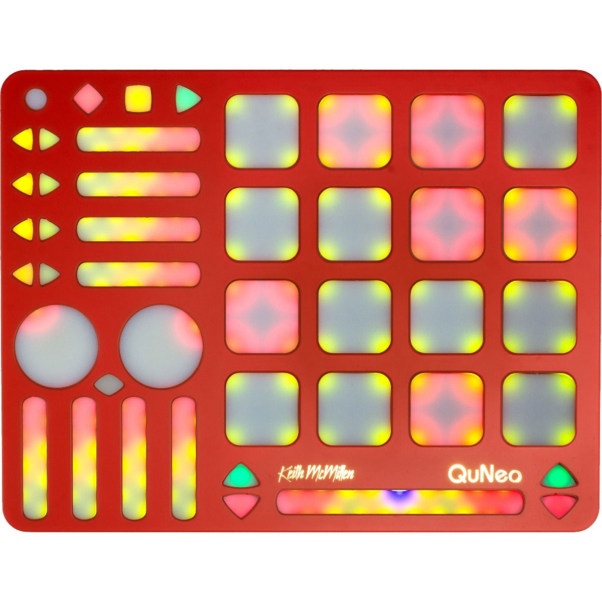 Keith McMillen Instruments QuNeo Red MPE MIDI Pad Controller View 1