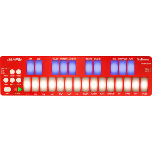 Keith McMillen Instruments QuNexus Red MPE MIDI Keyboard Controller View 1