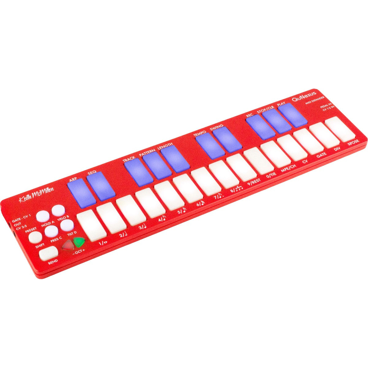 Keith McMillen Instruments QuNexus Red MPE MIDI Keyboard Controller