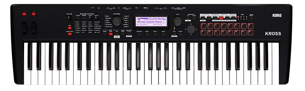 Korg Kross 2 61 Music Workstation - Matte Black CABLE KIT Korg Kross 2 61 Music Workstation - Matte Black CABLE KIT