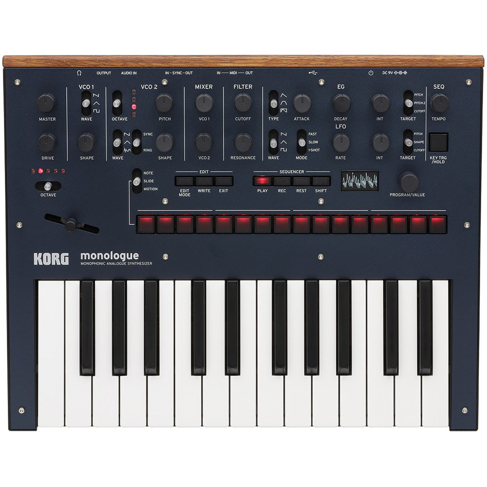 KORG monologue　メンテ済み　かっこいい廃番色 Korg Monologue Monophonic Analog Synthesizer - Dark Blue – Kraft Music