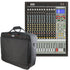 Collage of the components in the Korg Soundlink MW-1608 16-channel Hybrid Mixer CARRY BAG KIT bundle