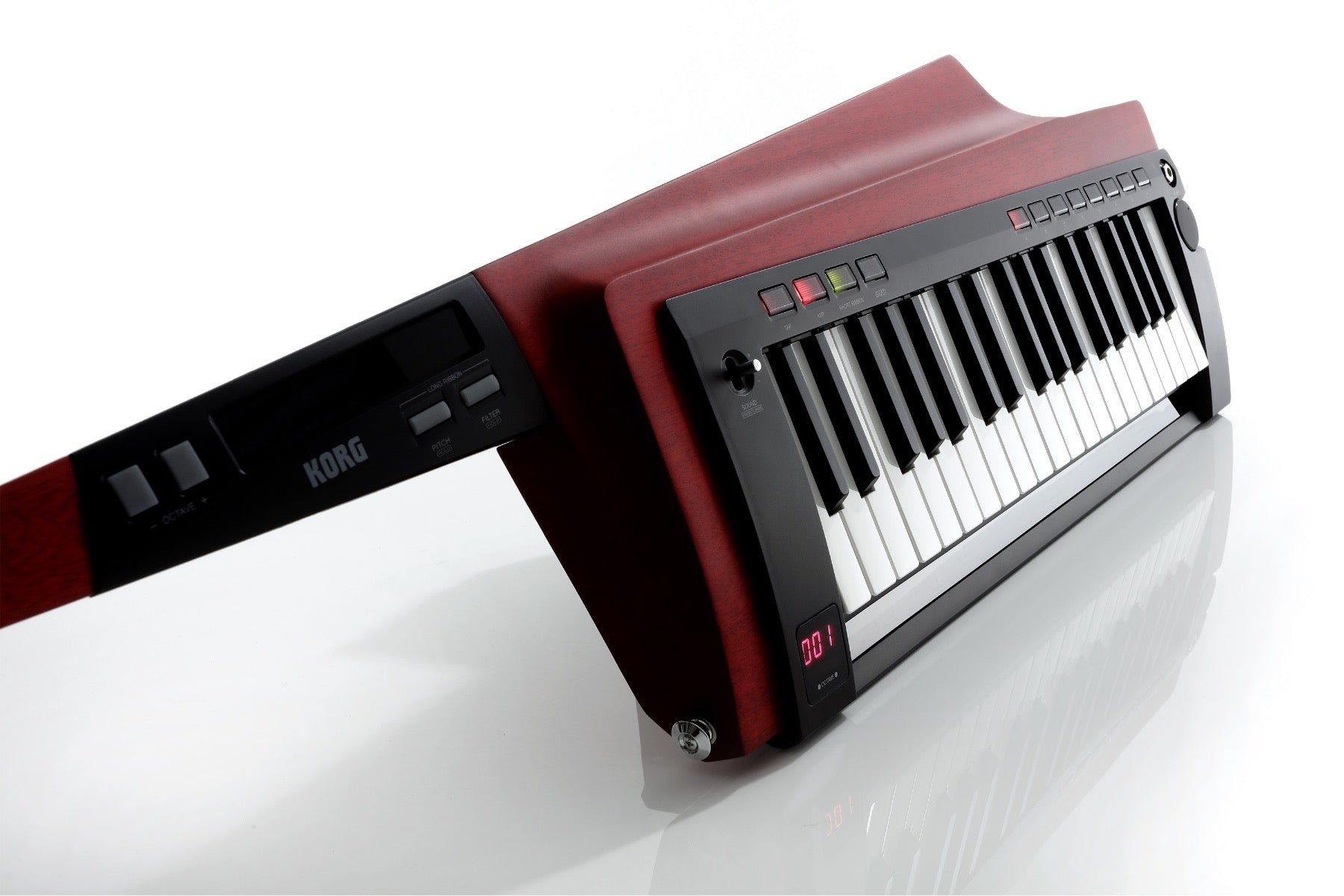 Korg RK-100S 2 Keytar - Translucent Red BONUS PAK